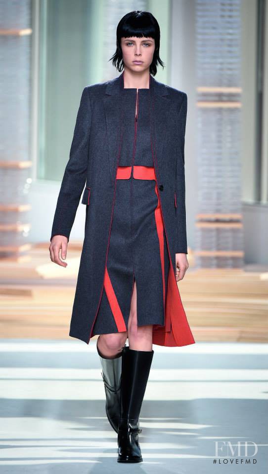 Edie Campbell featured in  the Boss by Hugo Boss fashion show for Autumn/Winter 2015