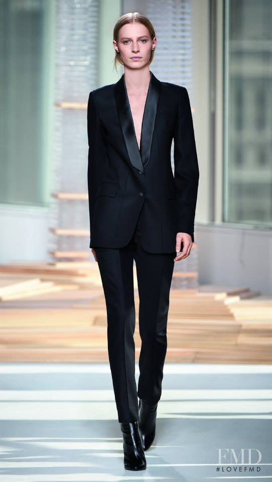 Julia Nobis featured in  the Boss by Hugo Boss fashion show for Autumn/Winter 2015