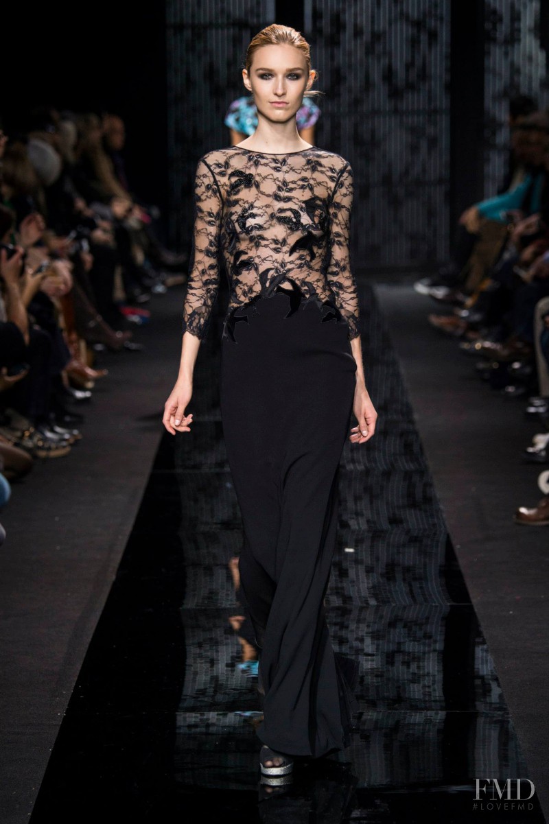 Manuela Frey featured in  the Diane Von Furstenberg fashion show for Autumn/Winter 2015