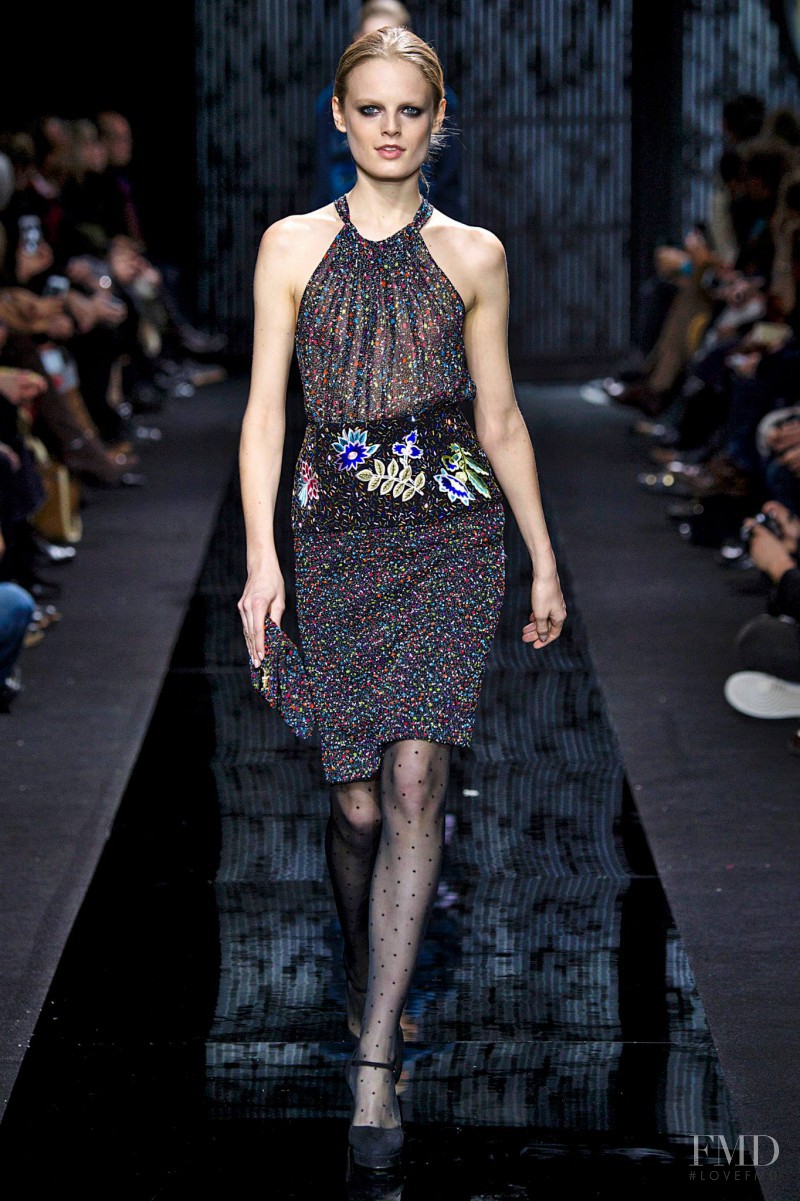 Hanne Gaby Odiele featured in  the Diane Von Furstenberg fashion show for Autumn/Winter 2015