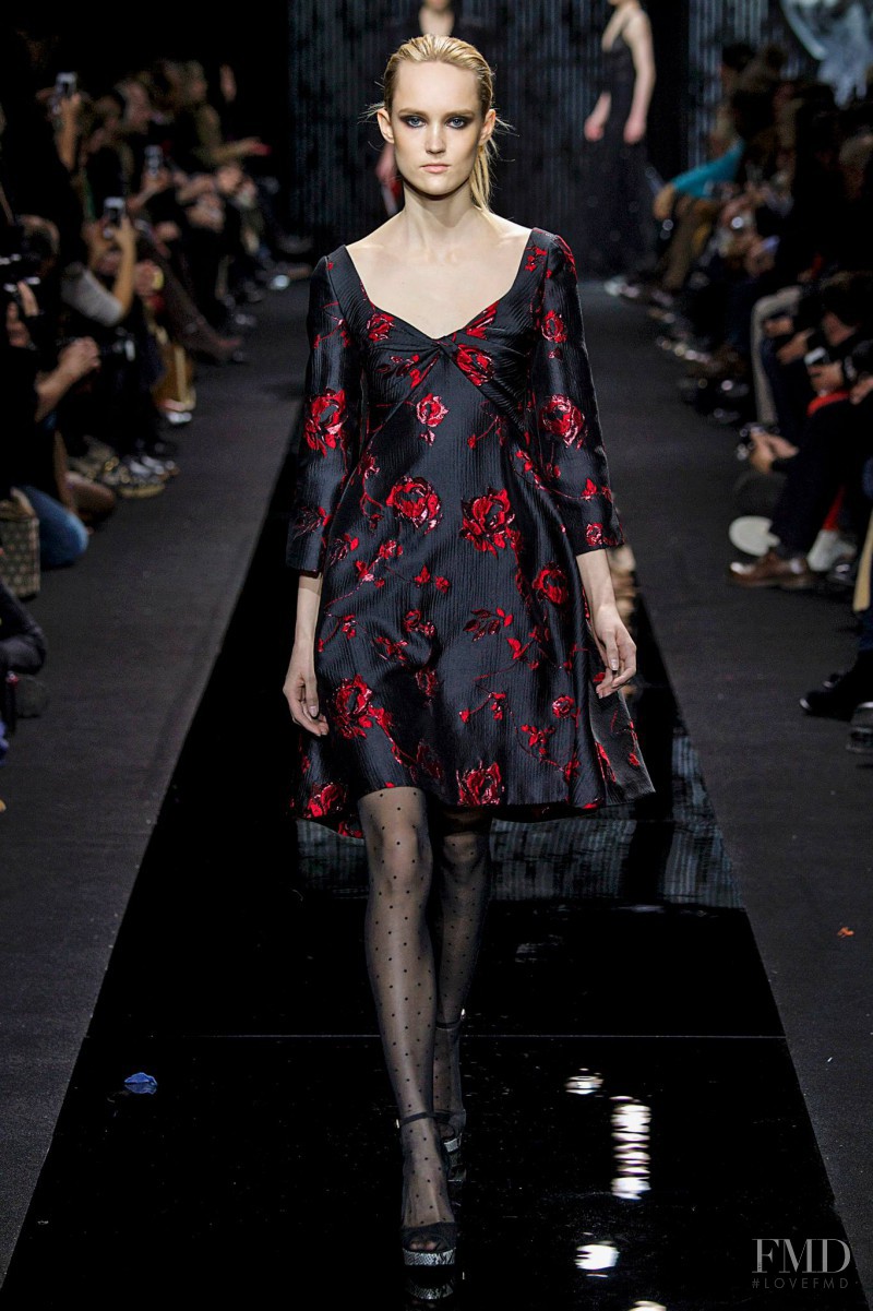 Harleth Kuusik featured in  the Diane Von Furstenberg fashion show for Autumn/Winter 2015