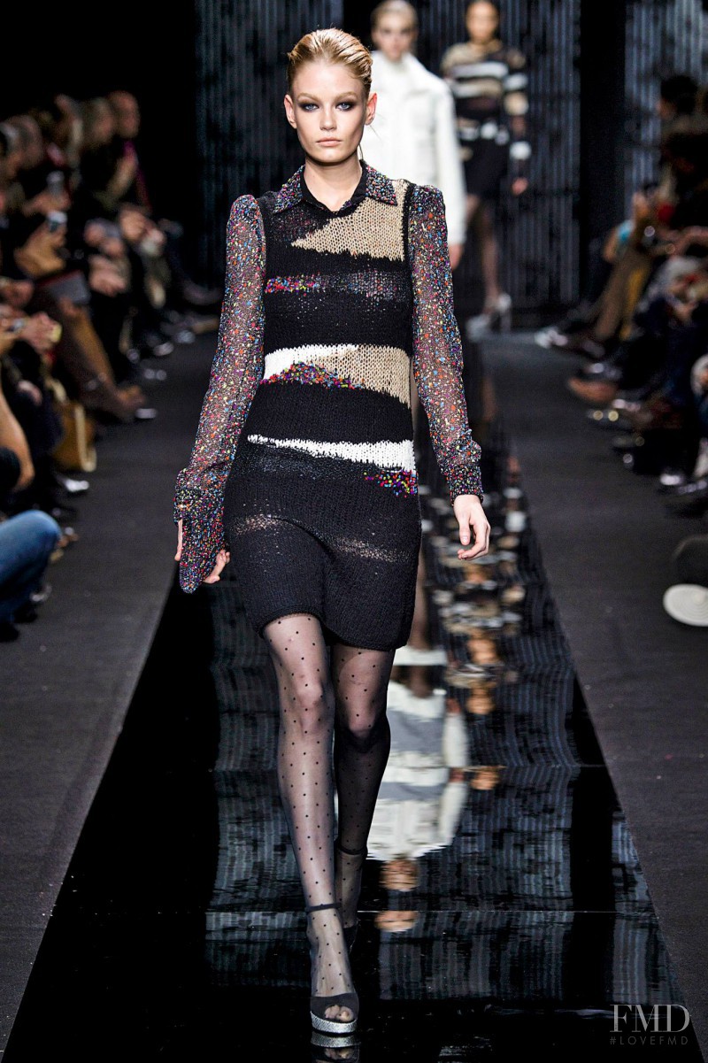 Hollie May Saker featured in  the Diane Von Furstenberg fashion show for Autumn/Winter 2015