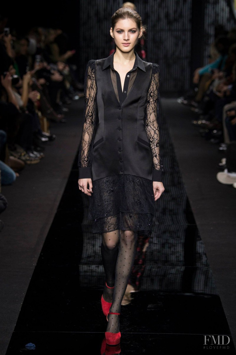 Valery Kaufman featured in  the Diane Von Furstenberg fashion show for Autumn/Winter 2015