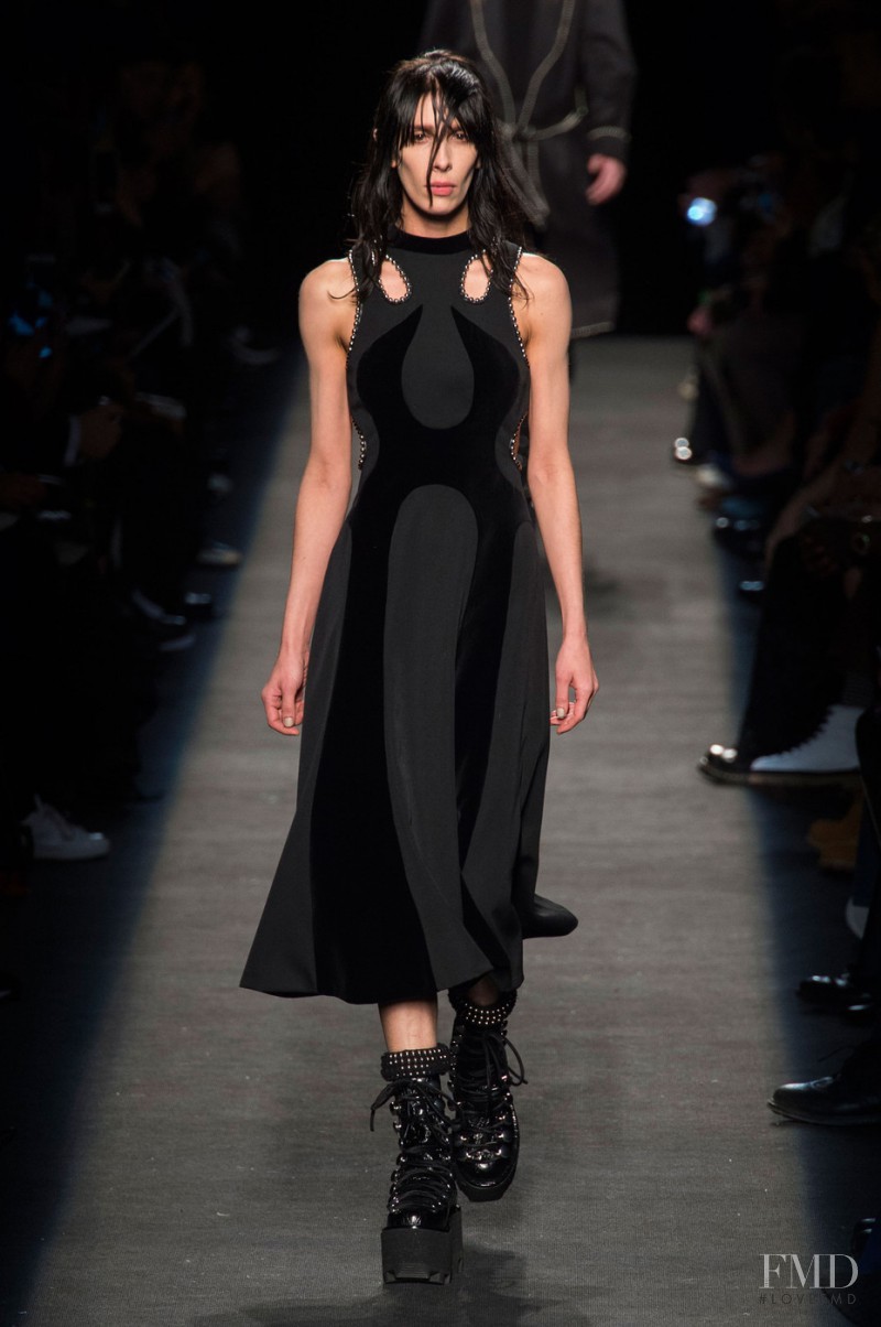 Jamie Bochert featured in  the Alexander Wang fashion show for Autumn/Winter 2015