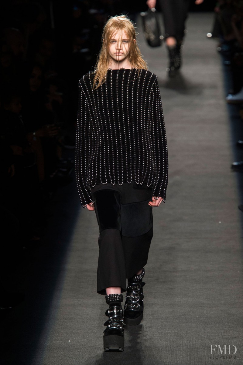 Stella Lucia featured in  the Alexander Wang fashion show for Autumn/Winter 2015