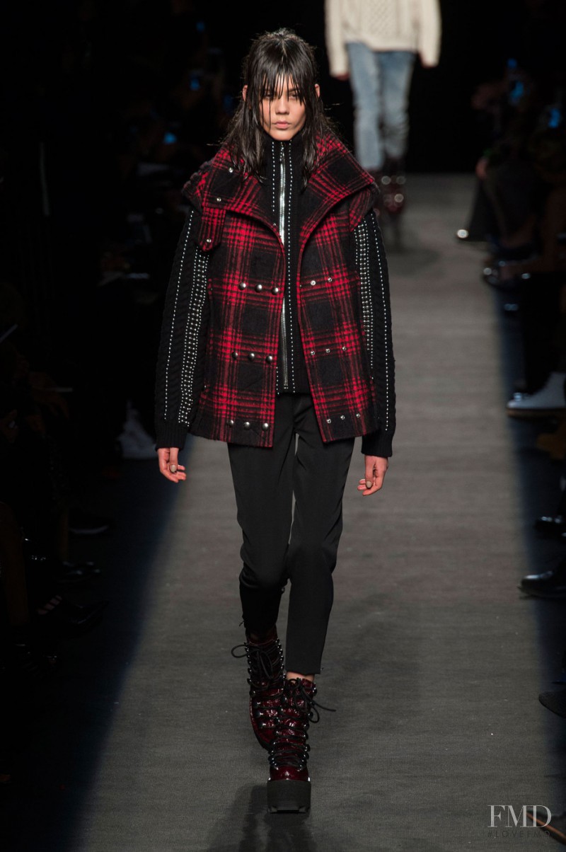 Ewa Wladymiruk featured in  the Alexander Wang fashion show for Autumn/Winter 2015