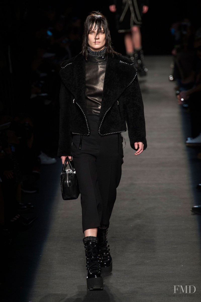 Querelle Jansen featured in  the Alexander Wang fashion show for Autumn/Winter 2015