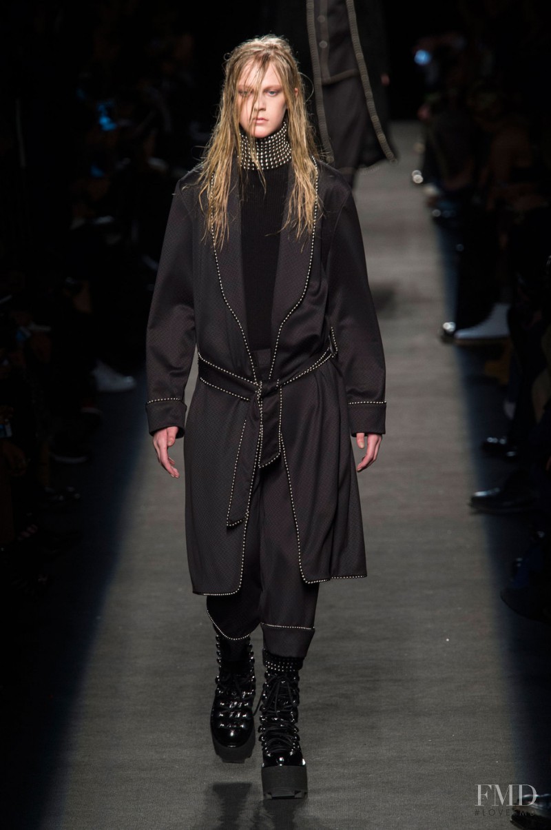 Emilie Evander featured in  the Alexander Wang fashion show for Autumn/Winter 2015