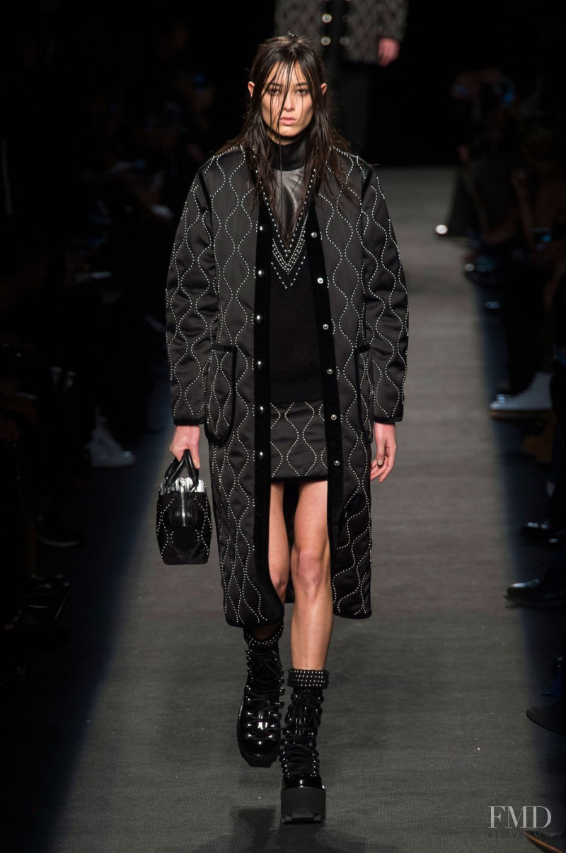 Tiana Tolstoi featured in  the Alexander Wang fashion show for Autumn/Winter 2015