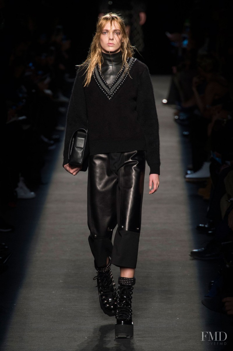 Zlata Semenko featured in  the Alexander Wang fashion show for Autumn/Winter 2015