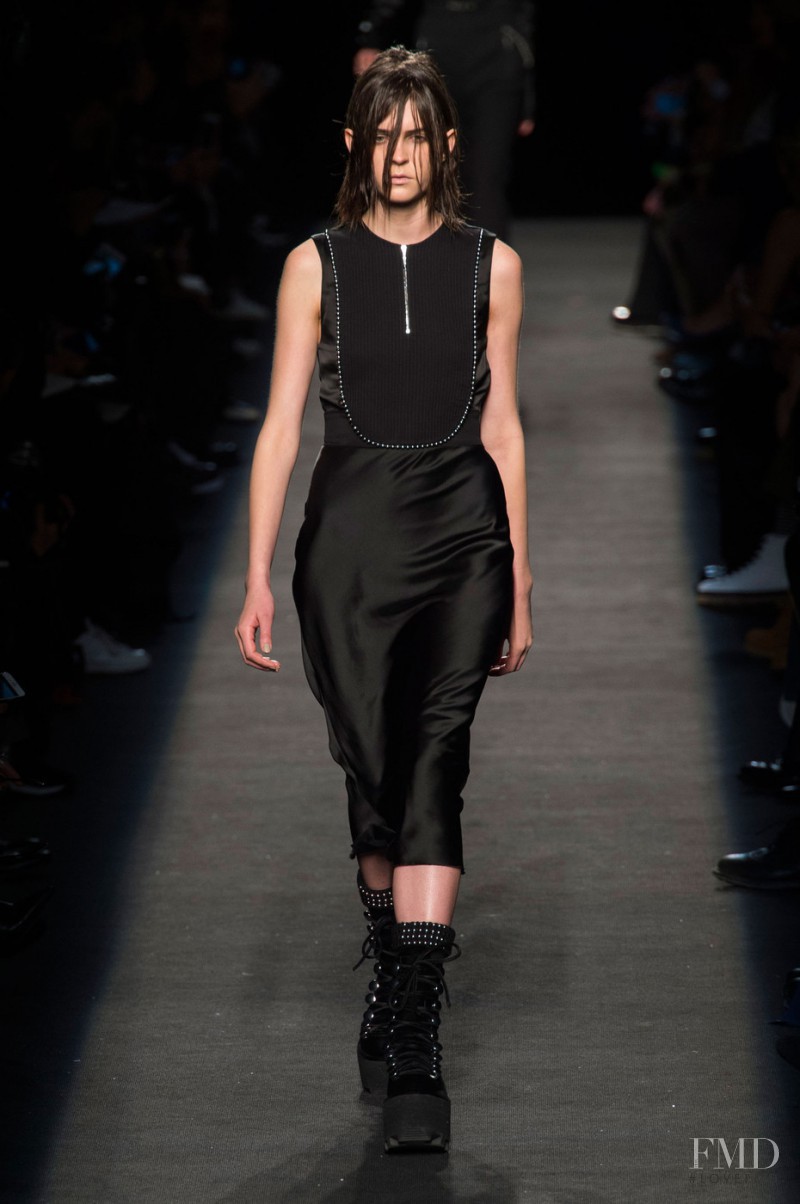 Kel Markey featured in  the Alexander Wang fashion show for Autumn/Winter 2015