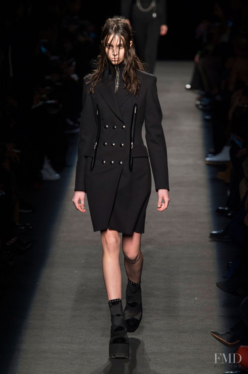 Larissa Marchiori featured in  the Alexander Wang fashion show for Autumn/Winter 2015