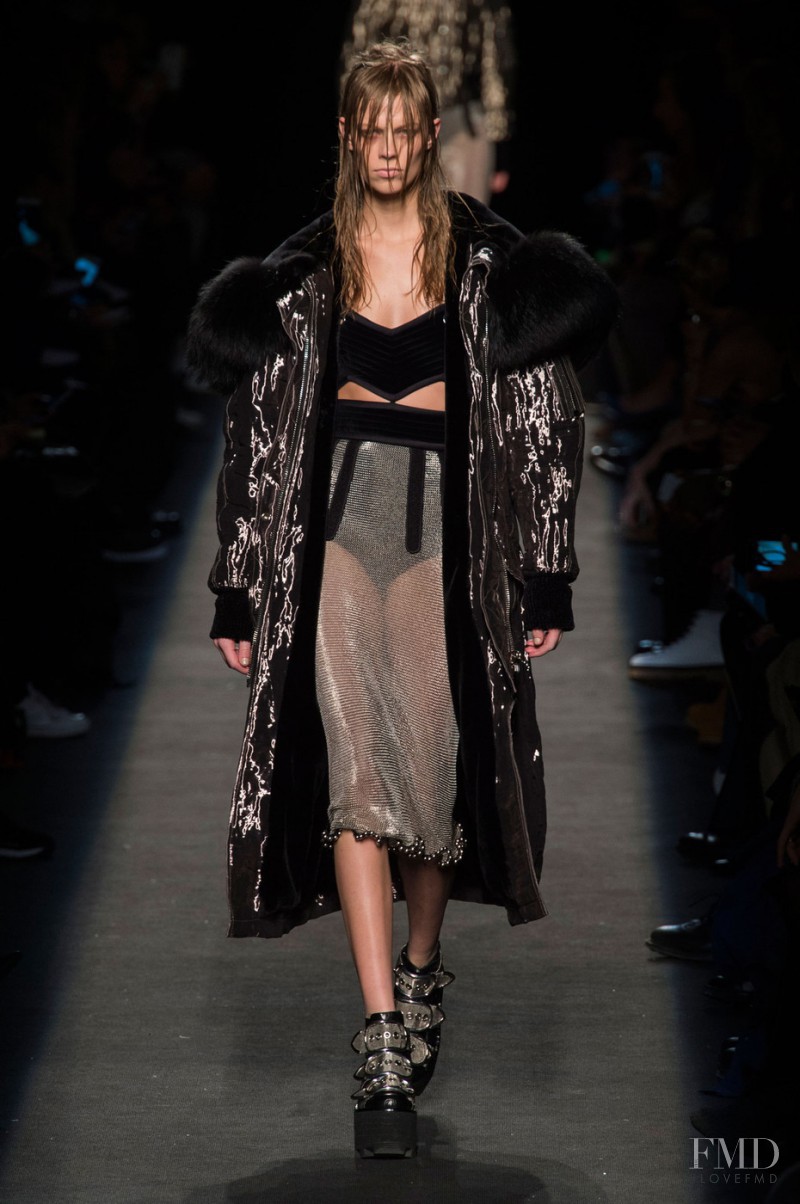 Lexi Boling featured in  the Alexander Wang fashion show for Autumn/Winter 2015