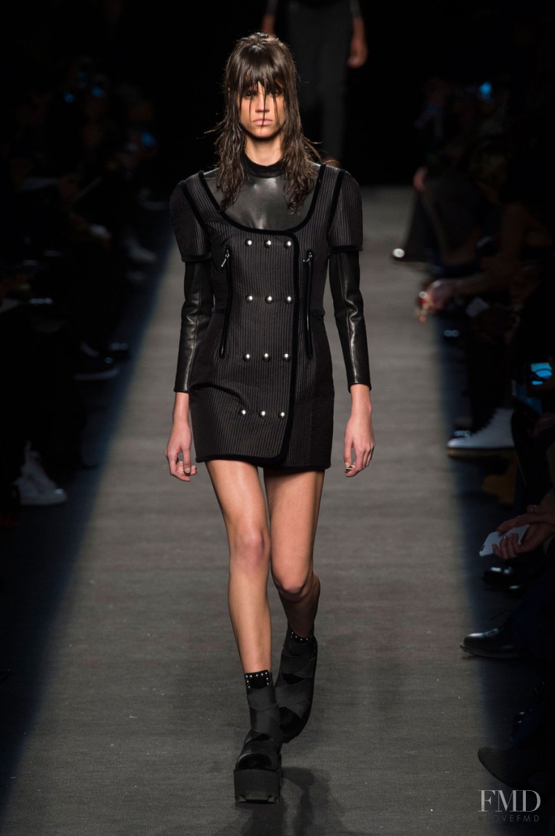 Antonina Petkovic featured in  the Alexander Wang fashion show for Autumn/Winter 2015