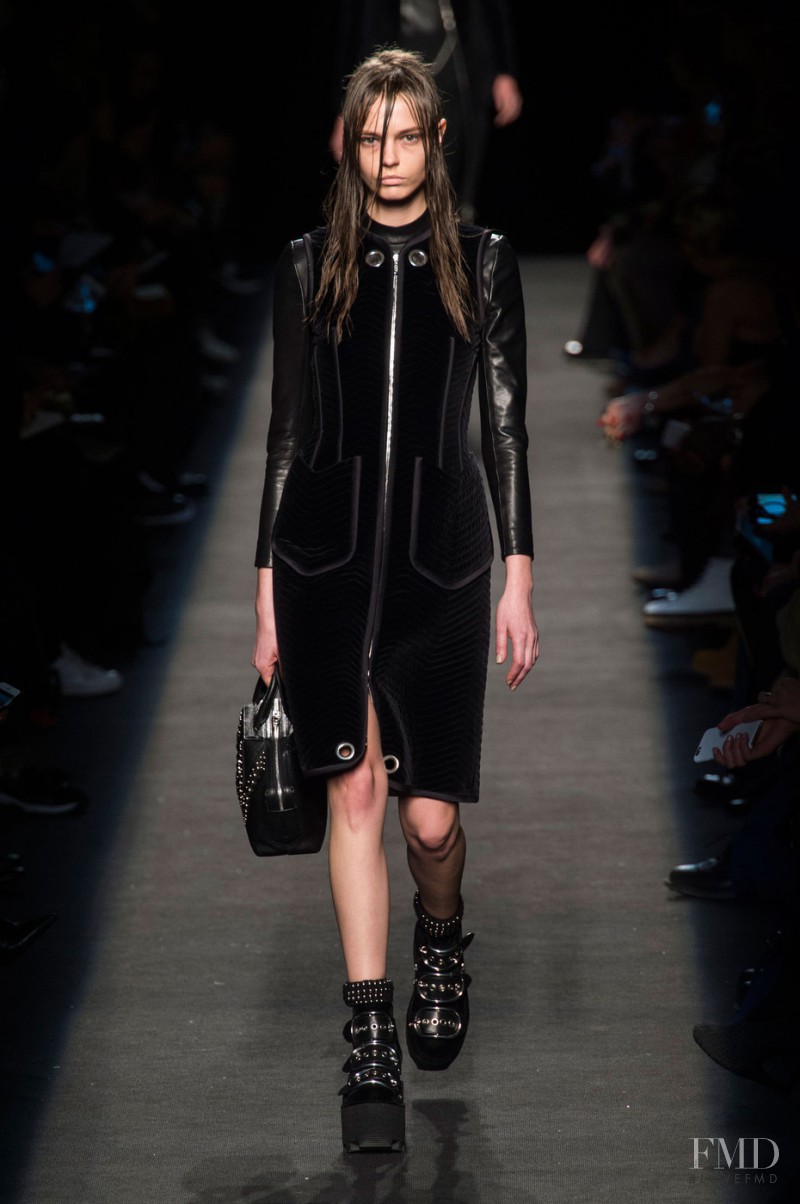 Mina Cvetkovic featured in  the Alexander Wang fashion show for Autumn/Winter 2015