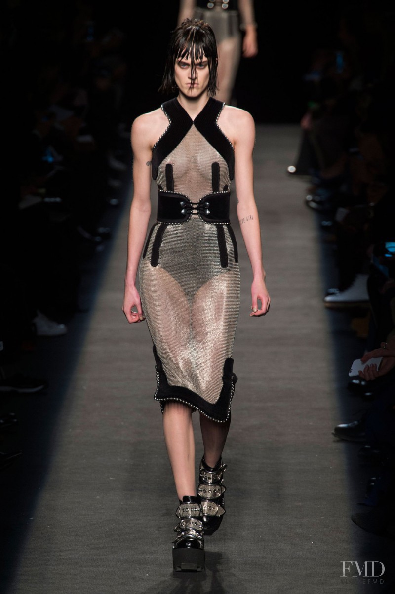Sarah Brannon featured in  the Alexander Wang fashion show for Autumn/Winter 2015