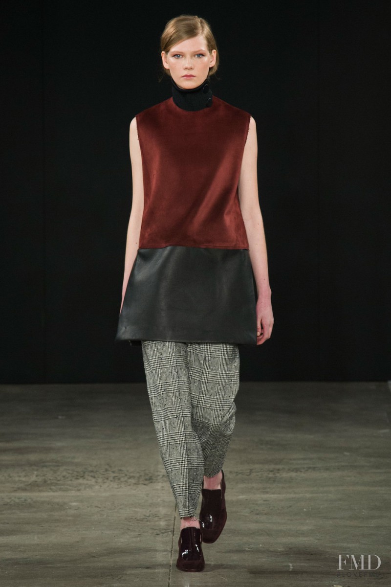 Marland Backus featured in  the EDUN fashion show for Autumn/Winter 2015