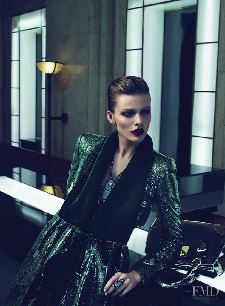 Edita Vilkeviciute featured in  the Giorgio Armani advertisement for Autumn/Winter 2010