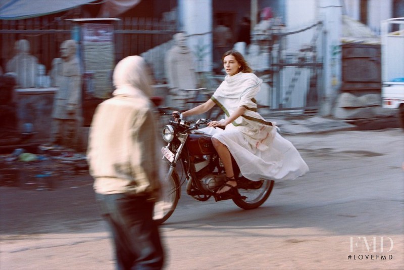 Daria Werbowy featured in  the Maiyet advertisement for Spring 2013