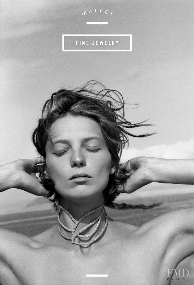 Daria Werbowy featured in  the Maiyet advertisement for Spring 2013