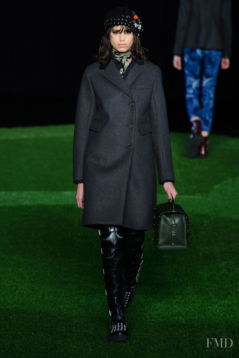 Mica Arganaraz featured in  the Marc by Marc Jacobs fashion show for Autumn/Winter 2015