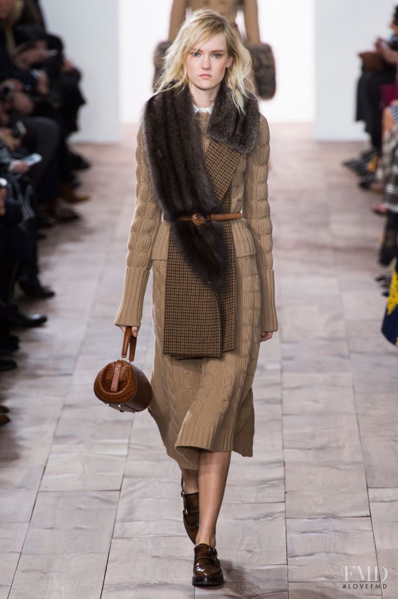 Harleth Kuusik featured in  the Michael Kors Collection fashion show for Autumn/Winter 2015