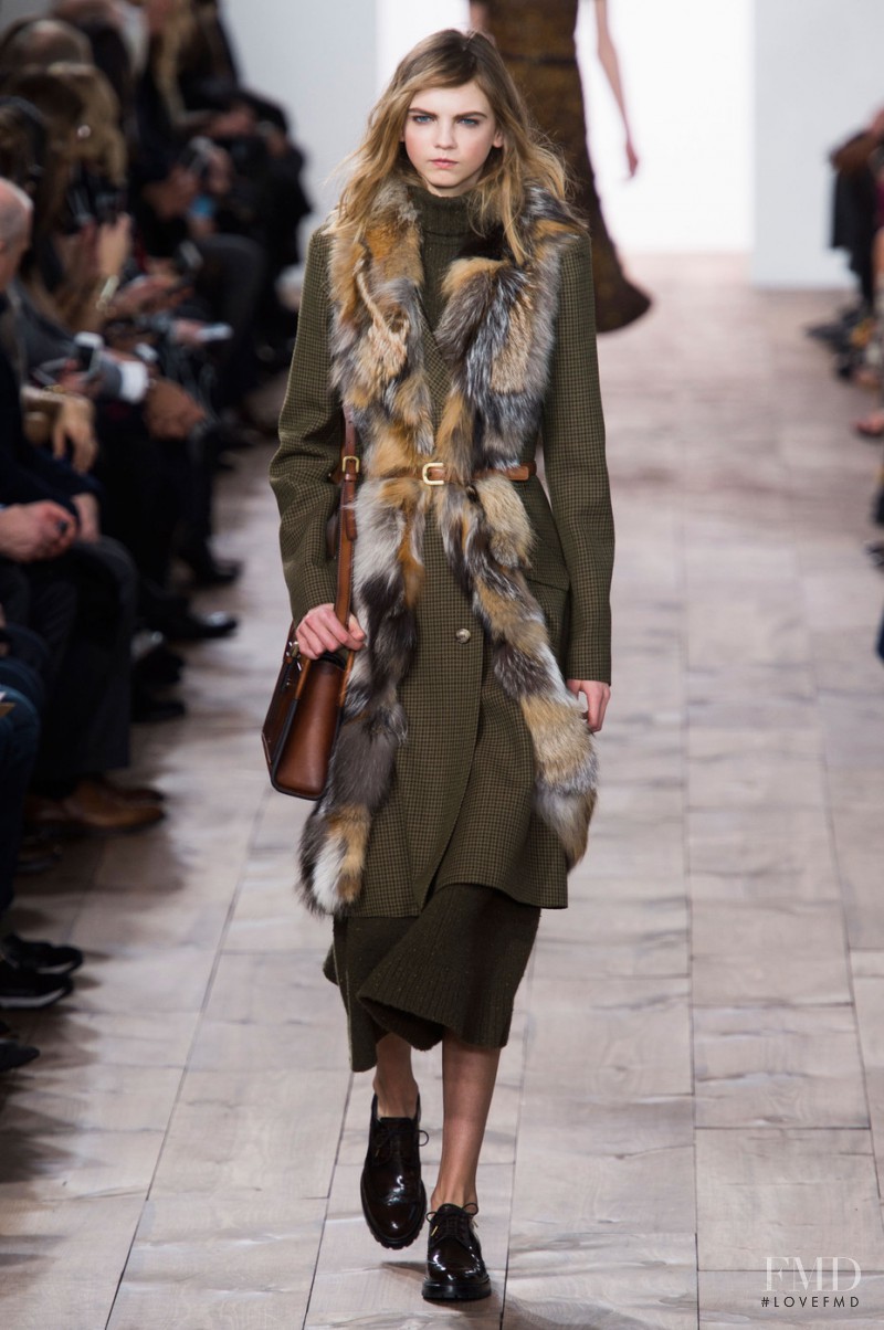 Molly Bair featured in  the Michael Kors Collection fashion show for Autumn/Winter 2015