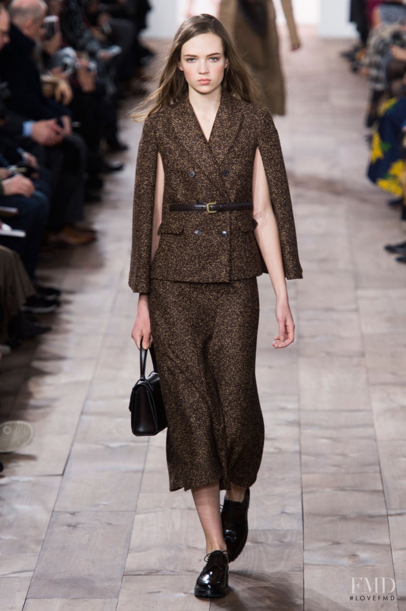 Adrienne Juliger featured in  the Michael Kors Collection fashion show for Autumn/Winter 2015