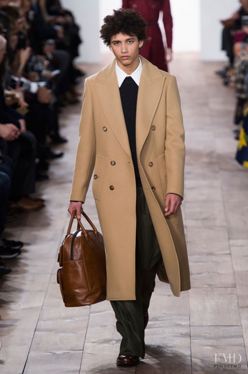 Jackson Hale featured in  the Michael Kors Collection fashion show for Autumn/Winter 2015