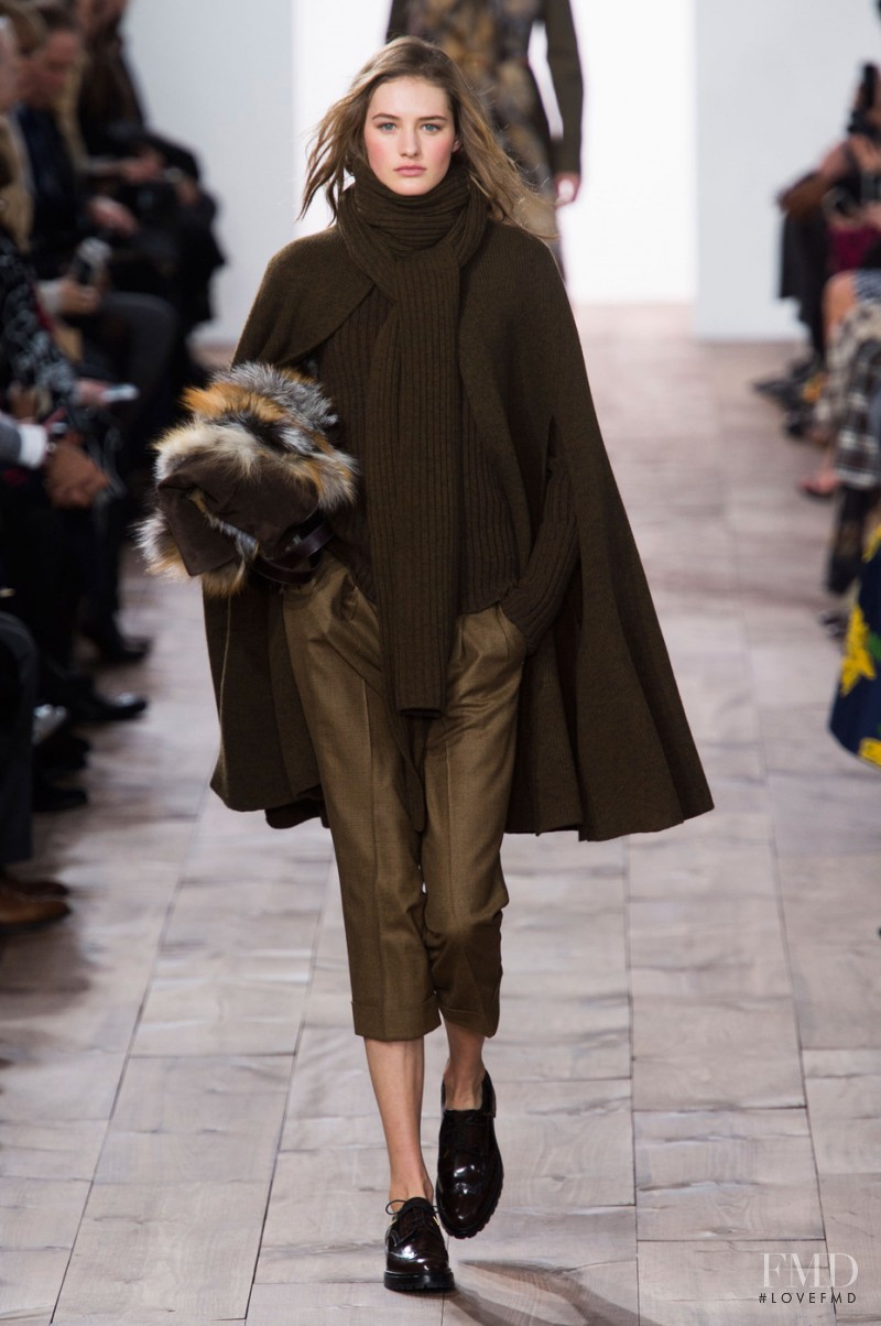 Sanne Vloet featured in  the Michael Kors Collection fashion show for Autumn/Winter 2015