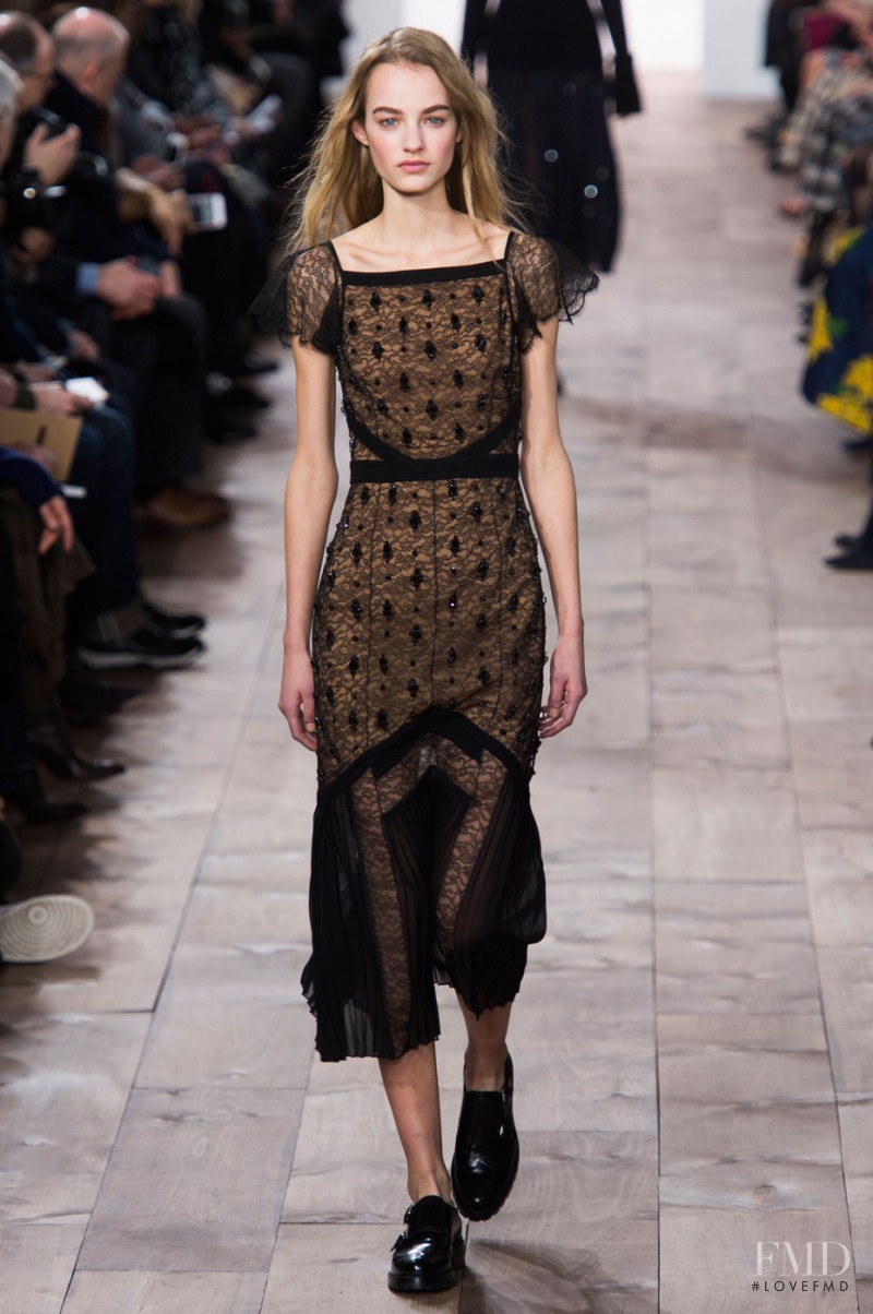 Maartje Verhoef featured in  the Michael Kors Collection fashion show for Autumn/Winter 2015