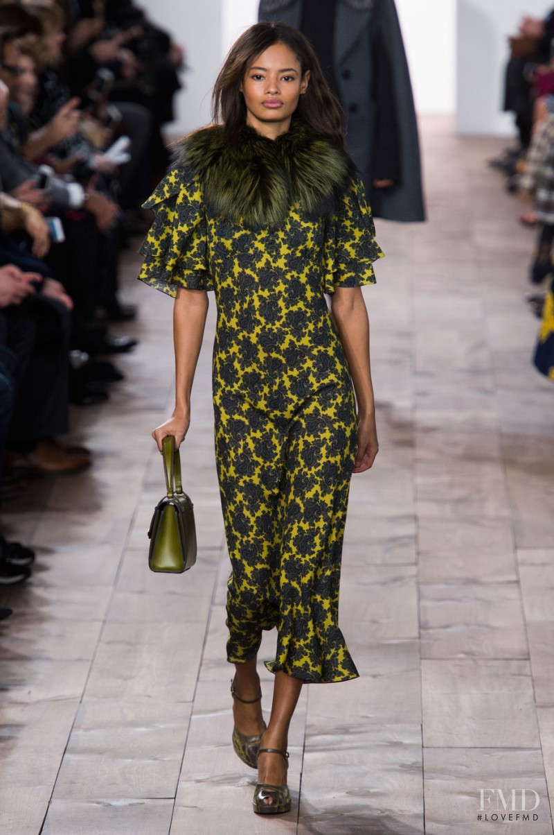 Malaika Firth featured in  the Michael Kors Collection fashion show for Autumn/Winter 2015