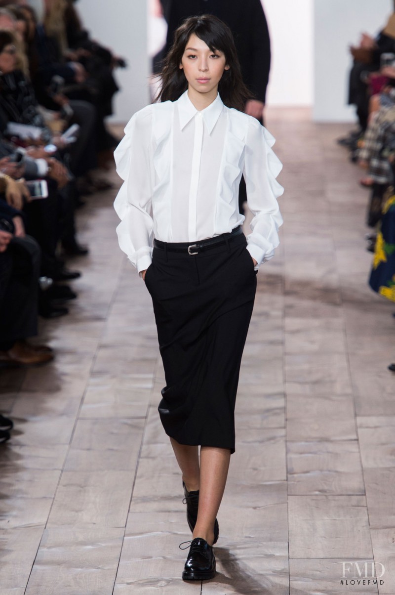 Issa Lish featured in  the Michael Kors Collection fashion show for Autumn/Winter 2015
