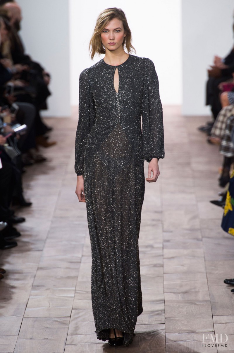 Karlie Kloss featured in  the Michael Kors Collection fashion show for Autumn/Winter 2015