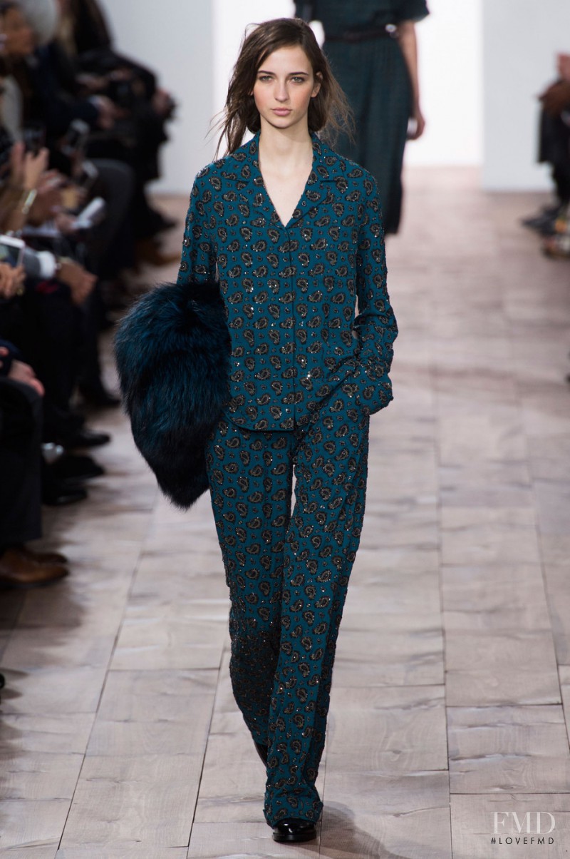 Waleska Gorczevski featured in  the Michael Kors Collection fashion show for Autumn/Winter 2015