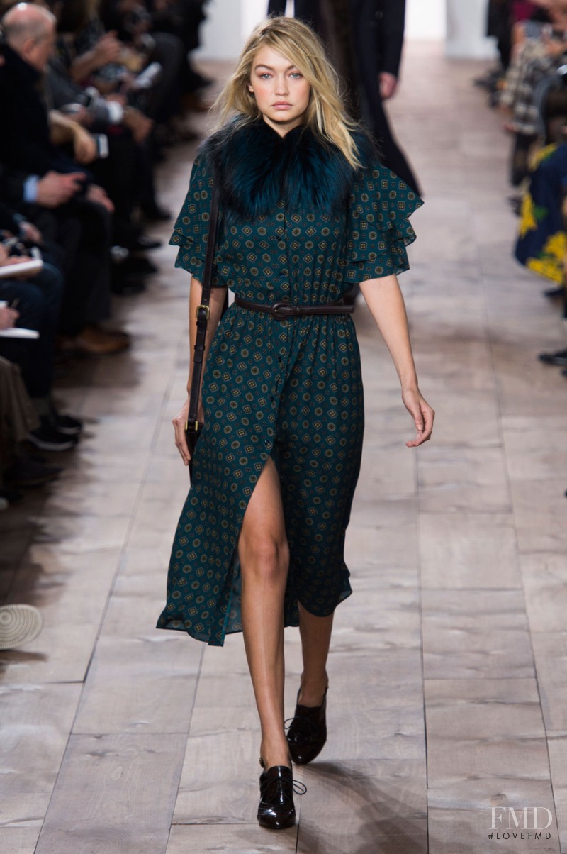 Gigi Hadid featured in  the Michael Kors Collection fashion show for Autumn/Winter 2015
