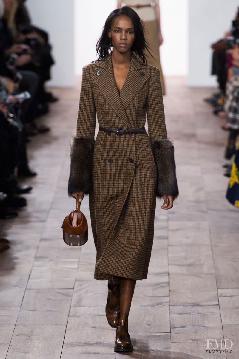 Leila Ndabirabe featured in  the Michael Kors Collection fashion show for Autumn/Winter 2015