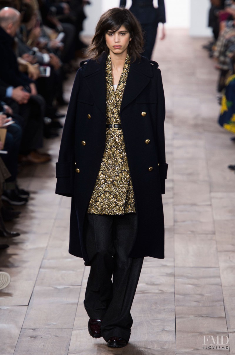 Mica Arganaraz featured in  the Michael Kors Collection fashion show for Autumn/Winter 2015