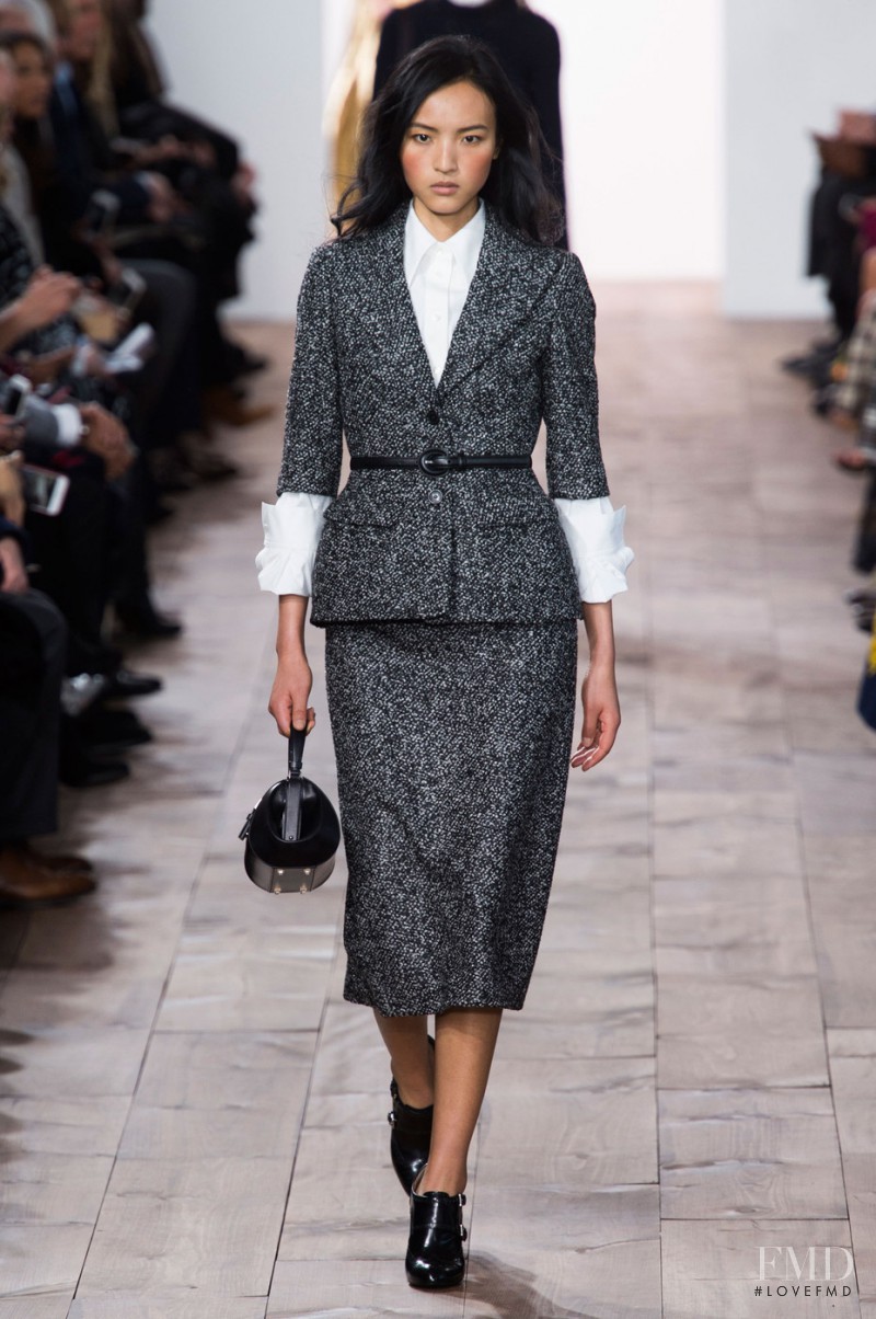 Luping Wang featured in  the Michael Kors Collection fashion show for Autumn/Winter 2015