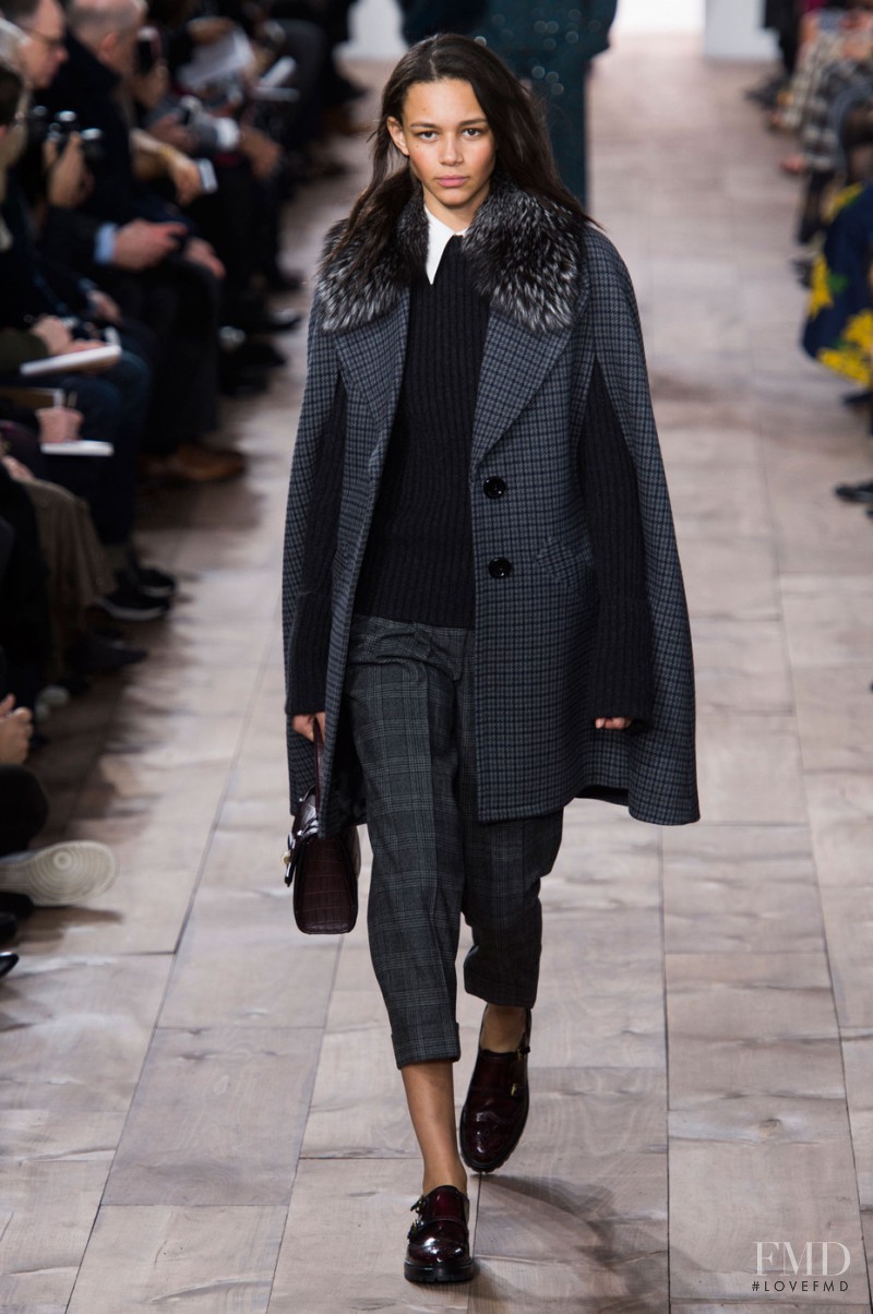 Binx Walton featured in  the Michael Kors Collection fashion show for Autumn/Winter 2015