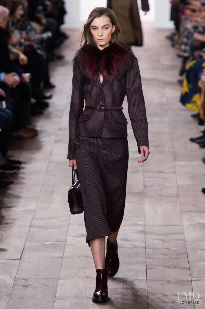 Irina Liss featured in  the Michael Kors Collection fashion show for Autumn/Winter 2015