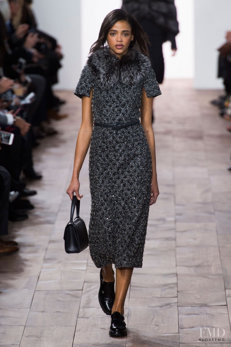 Aya Jones featured in  the Michael Kors Collection fashion show for Autumn/Winter 2015