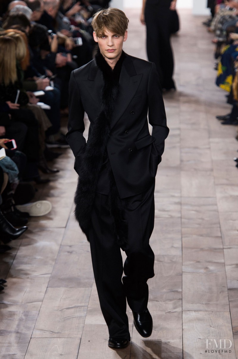 Baptiste Radufe featured in  the Michael Kors Collection fashion show for Autumn/Winter 2015