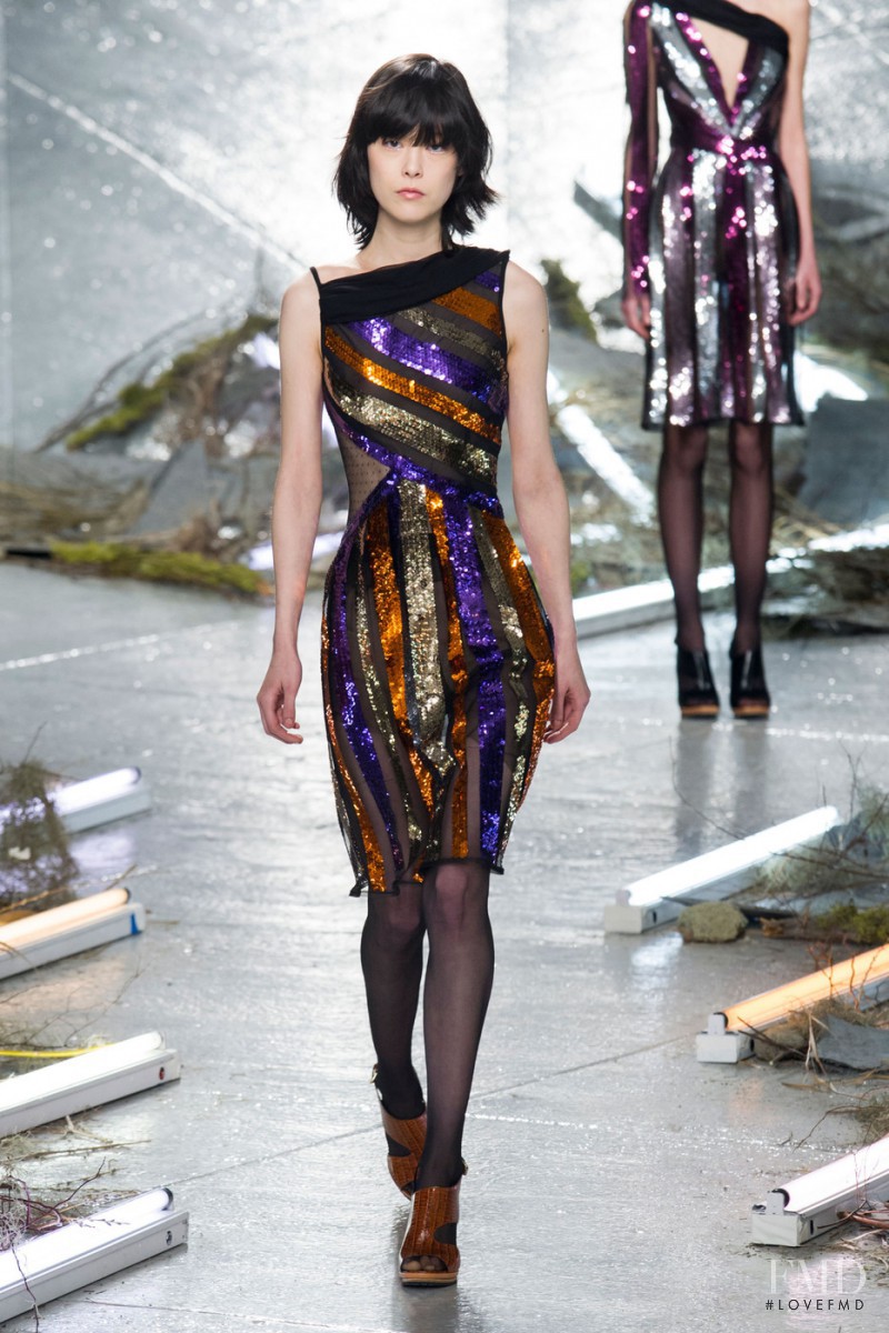 Mae Lapres featured in  the Rodarte fashion show for Autumn/Winter 2015