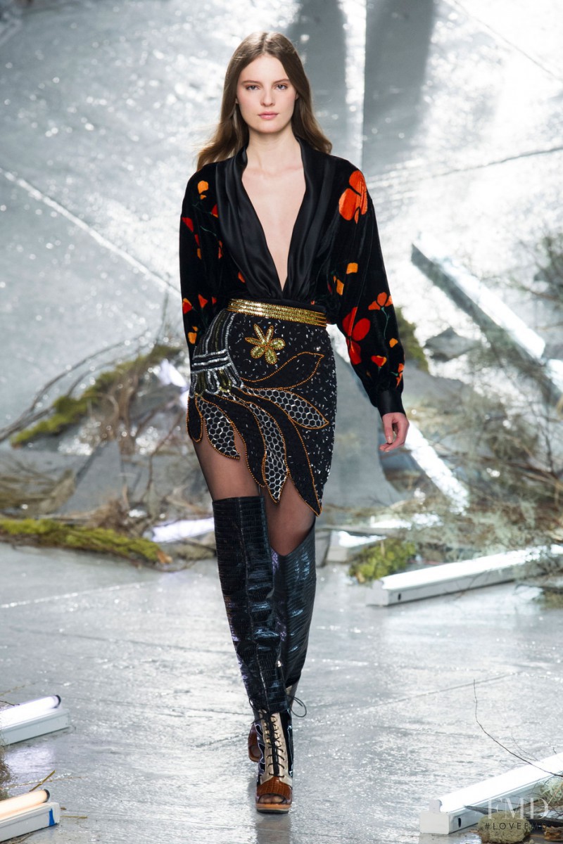 Tilda Lindstam featured in  the Rodarte fashion show for Autumn/Winter 2015