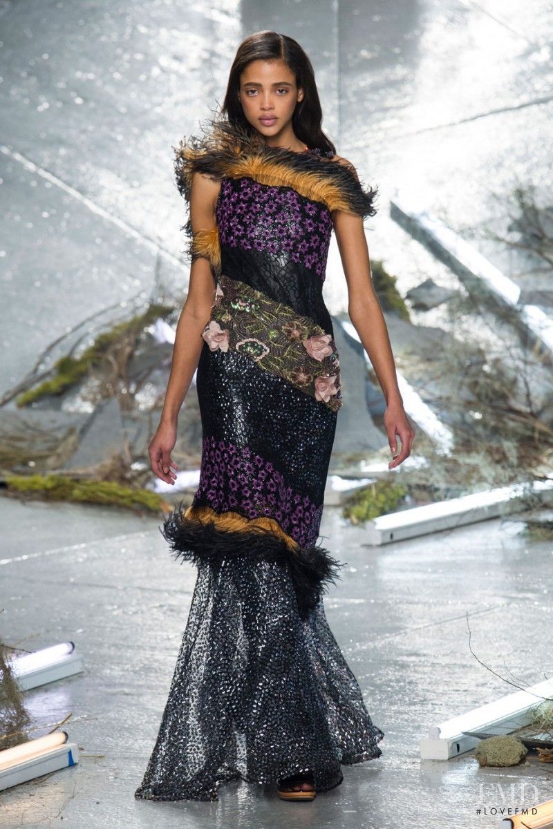 Aya Jones featured in  the Rodarte fashion show for Autumn/Winter 2015
