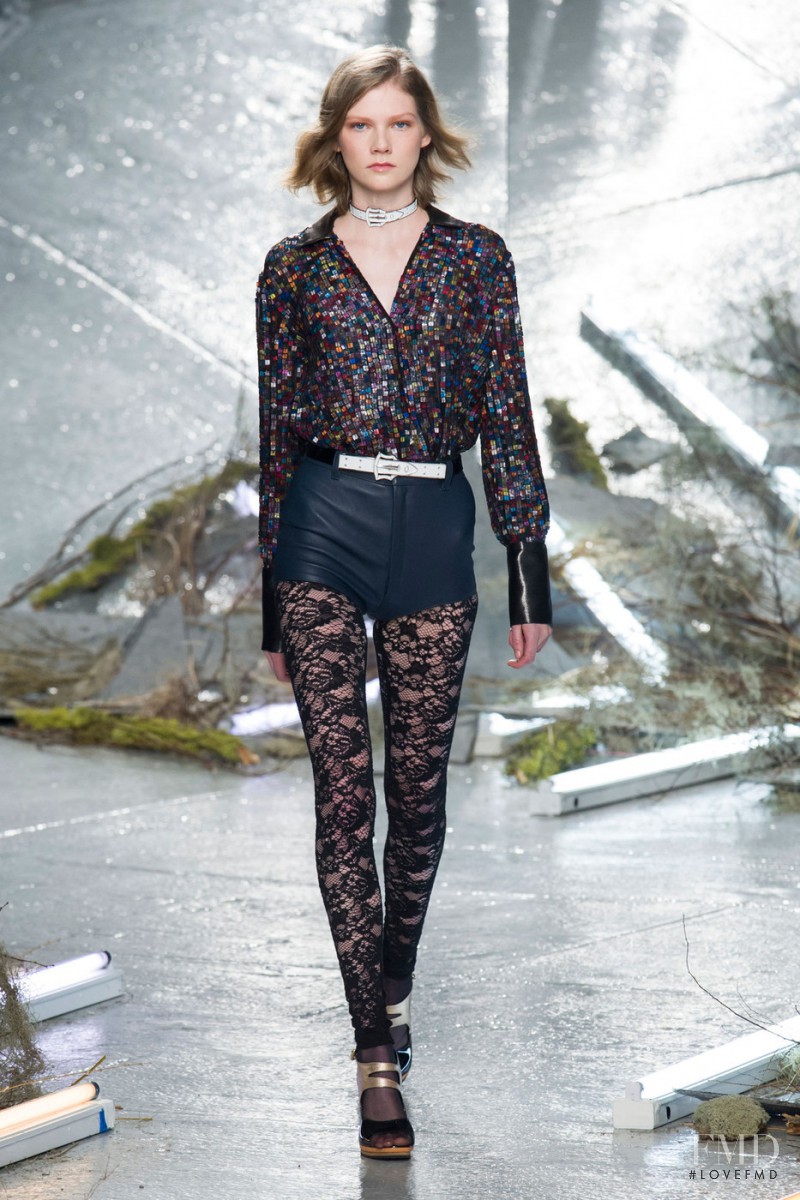 Marland Backus featured in  the Rodarte fashion show for Autumn/Winter 2015