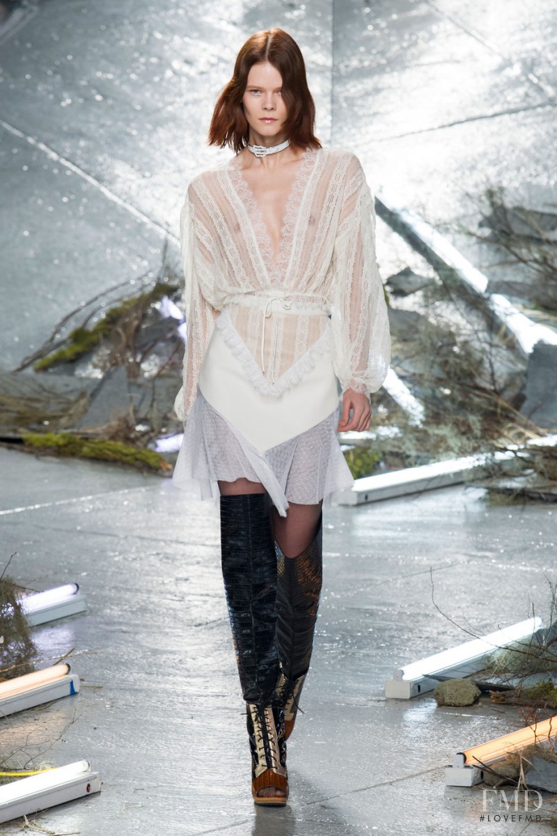 Irina Kravchenko featured in  the Rodarte fashion show for Autumn/Winter 2015