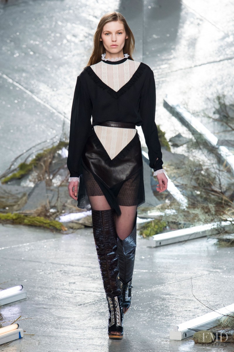 Sara Kiscinska featured in  the Rodarte fashion show for Autumn/Winter 2015