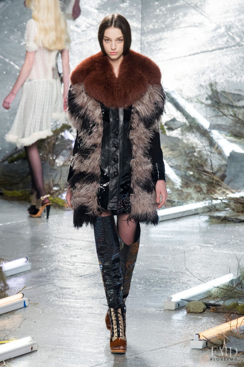 Larissa Marchiori featured in  the Rodarte fashion show for Autumn/Winter 2015